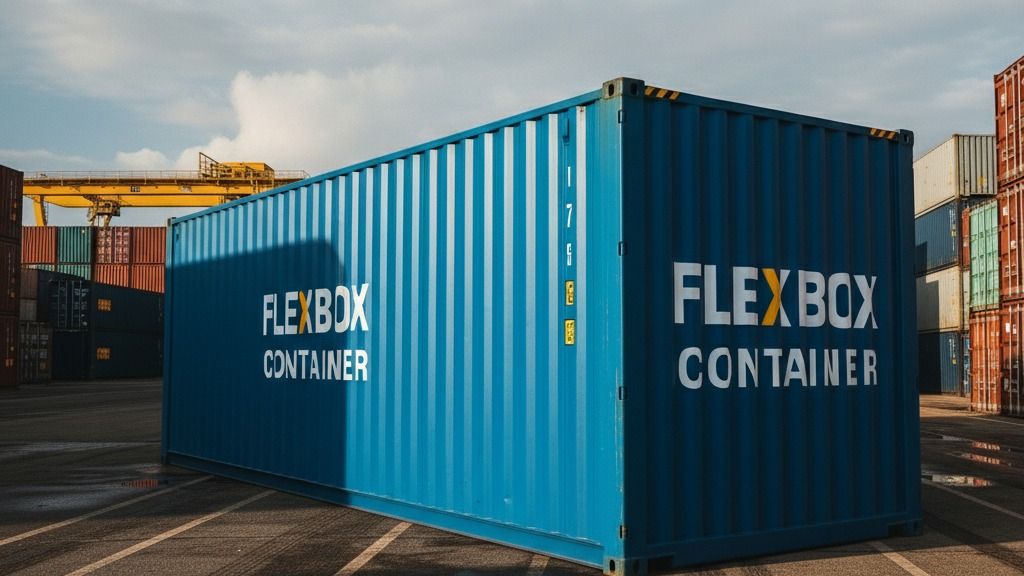 Containers Flexbox no pátio